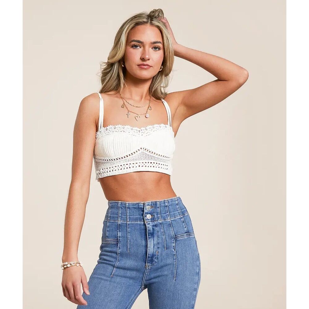 Tallulah Bralette Size Small Free People New With Tags $48 retail white